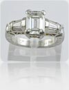 Diamond Ring with Platinum Band